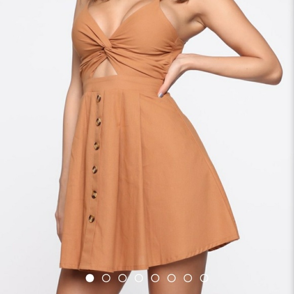 Fashion Nova Dresses & Skirts - tan cute dress